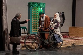 اجرای تئاتر «همسایه آقا» در امامزاده حسین (ع) قزوین