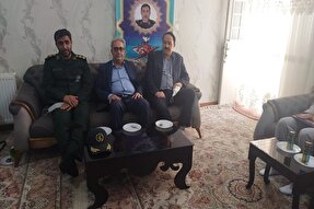 دیدار با خانواده شهید مدافع سلامت در زاهدان