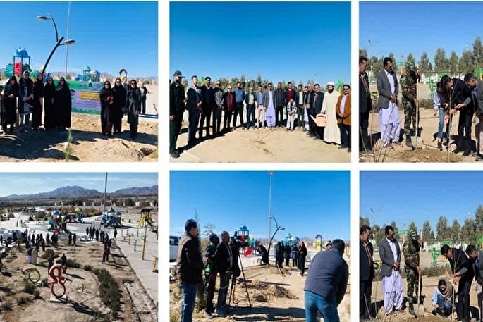 اجرای پویش درختکاری «در سایه مادر» در سیستان‌وبلوچستان