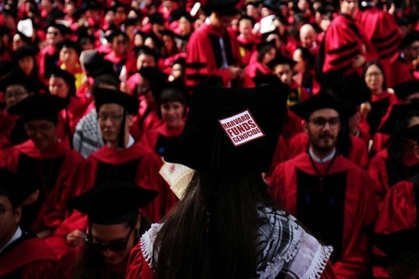 انصراف دانشجویان دانشگاه هاروارد از شرکت در مراسم فارغ التحصیلی در حمایت از فلسطین