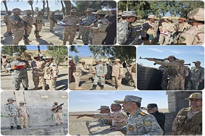 بازدید بازرسان قرارگاه حضرت خاتم‌الانبیاء (ص) از مرزهای جنوب سیستان‌وبلوچستان