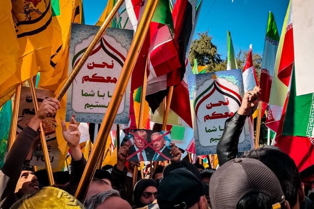 تجمع مقاومت عراق در حمایت از جمهوری اسلامی ایران + فیلم