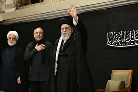 مراسم عزادارای شب عاشورا با حضور رهبر معظم انقلاب