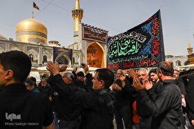 عزاداری شب شهادت امام رضا(ع) در مشهد