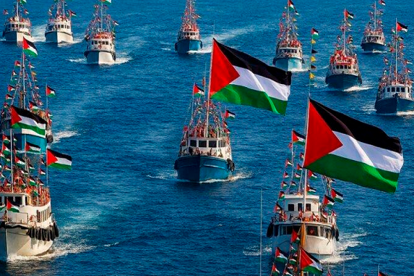 ناوگان جهانی صمود سه روز دیگر به غزه می‌رسد