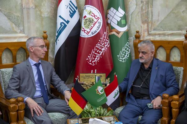 بازدید سفیر آلمان از آستان مقدس عباسی + عکس